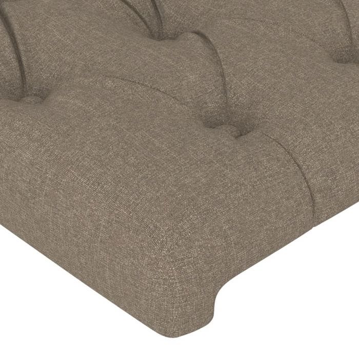 Maison Exclusive - Tête de lit Taupe 100x7x118/128 cm Tissu