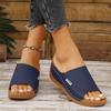 Fashion 2025 Hot Sale Female Shoes Plus Size Open Toe Women's Slippers Casual Platform Wedges Sandals Outdoor Daily Comfortable Slippers