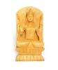 Goddess Lakshmi, Wooden Statue, Handmade
