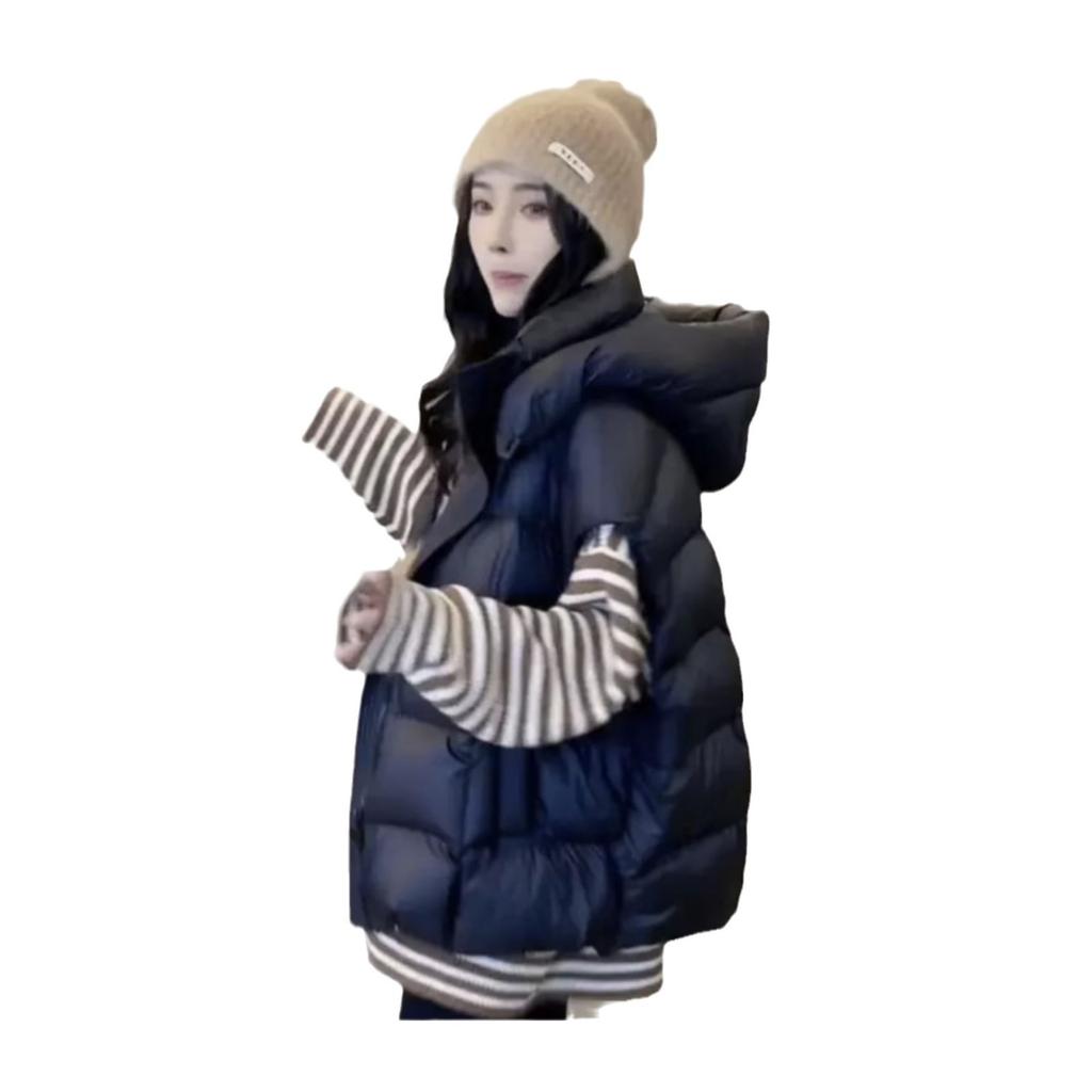 Жилет пуховый верхняя одежда женская осень и зима 2024 новый белый утиный пуховый жилет с воротником-стойкой жилет темперамент универсальный жилет