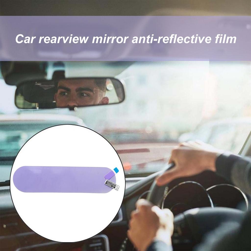 1 шт. Антибликовая пленка для зеркала заднего вида в салоне автомобиля, пленка против запотевания, наклейка-аксессуар для защиты от бликов при ночном вождении