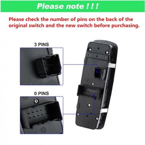 Driver Power Window Master Switch For Dodge Grand Caravan 2012- 68110871AA
