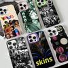 Чехол для телефона Skins Movie TV Цвет Серебристый Корпус Для IPhone 17 16 15 14 13 12 11 Pro Max Plus