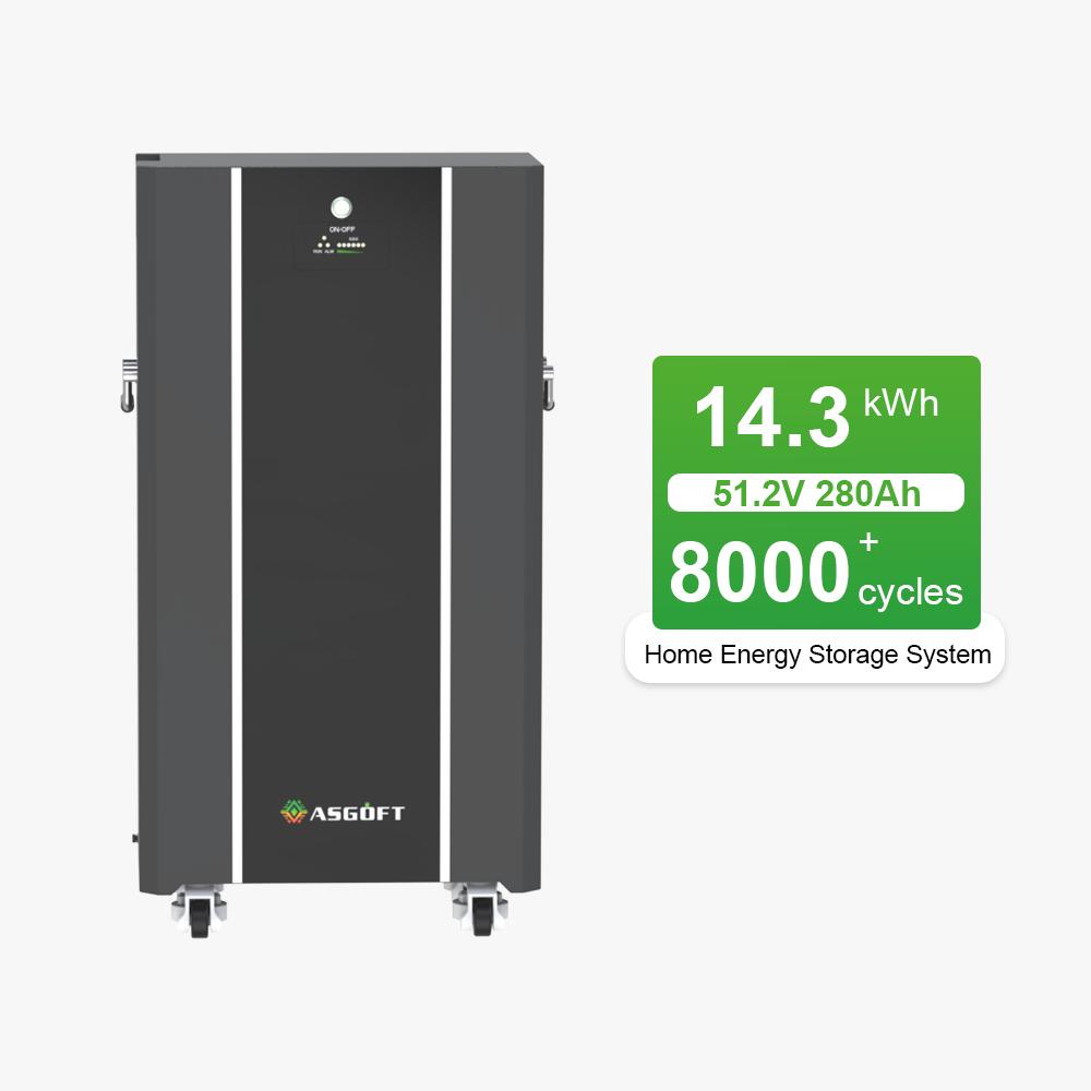 EU Stock 280Ah 300Ah 400Ah 14.3Kwh 15Kwh 20Kwh Standing LiFePO4 Battery for Home Solar Energy Storage 51.2V Low Voltage IP65