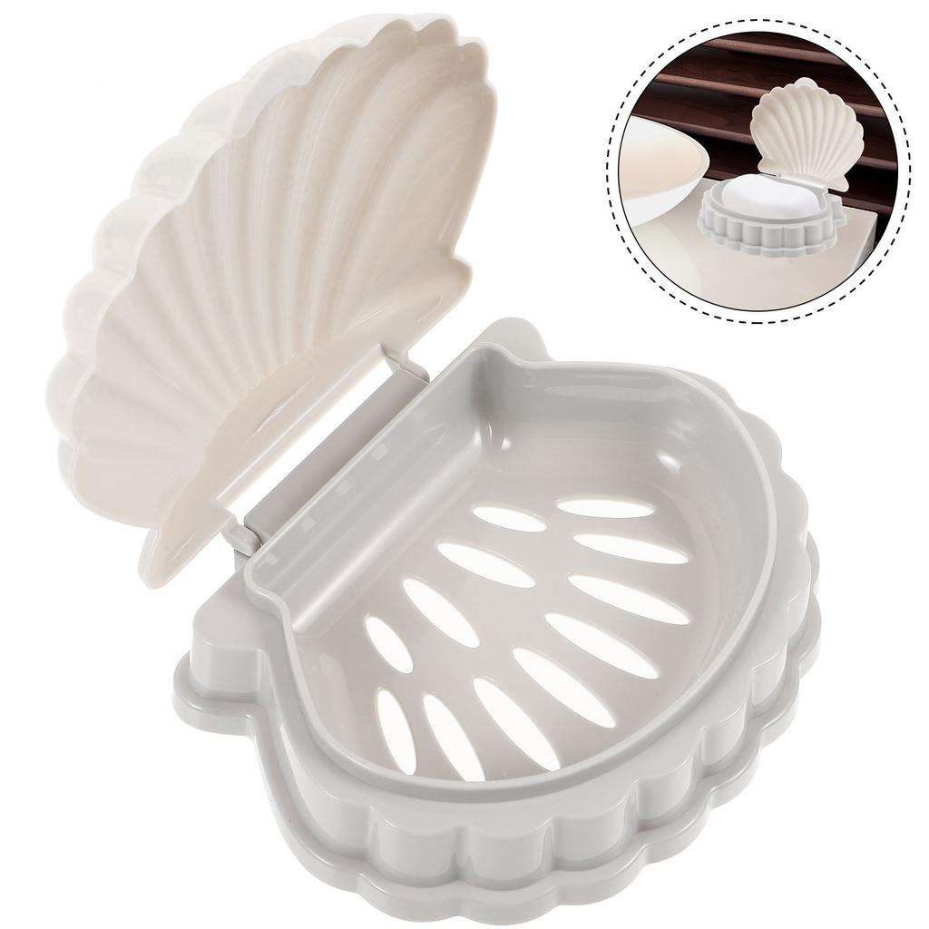 2 шт. держатель для сушки посуды, контейнеры для бара, белый, серый, полипропиленовый материал, ванная комната, морская ракушка, мыльница, переносная коробка для хранения