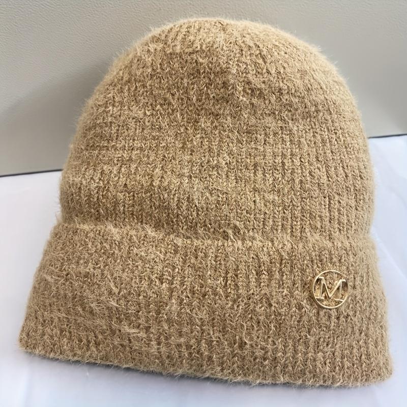 Beanie Trendy Solid Color Knit Hats Warm Hats For Women Daily Use Autumn & Winter