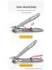Stainless Steel Wide-Jaw Nail Clippers with Powder Die-Cast Finish for Manicure and Trimming