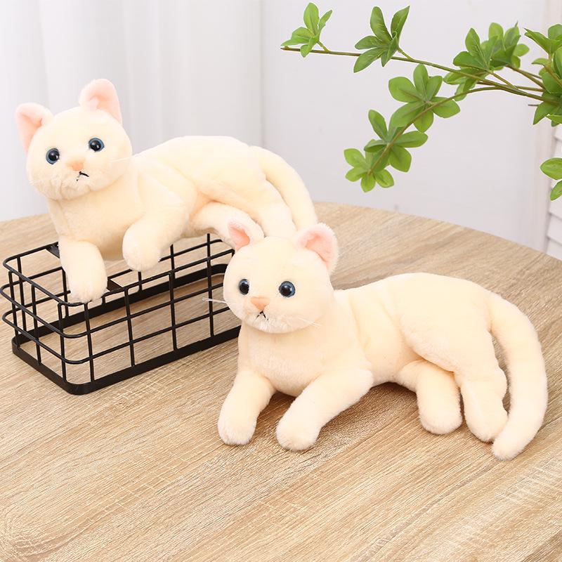 3D Cute Meowing Kitten Plush Doll - Stuffed Animal & Home Ornament, Perfect Birthday Gift