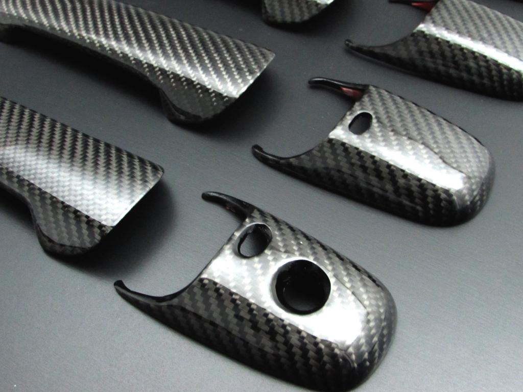 BRIGHTZ Real Carbon Fiber Door Handle Covers for Toyota Premacy CW Key CWEAW CWEFW CWFFW CWE CWF WE WF EAW EFW FFW AW FW Premacy (Advanced Compatible)