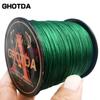 GHOTDA PE Braided Fishing Line Multifilament 100M 4 Strands 10-80LB Lines For Fishing Rope Cord