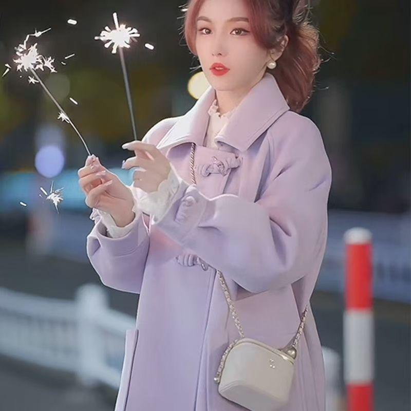 2025 Autumn/Winter Hepburn Petite Design Wool-Blend Duffle Coat