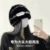 Popular cute wool hat women's autumn and winter thickened warm hat plush fashion literary and artistic face small knitted hat