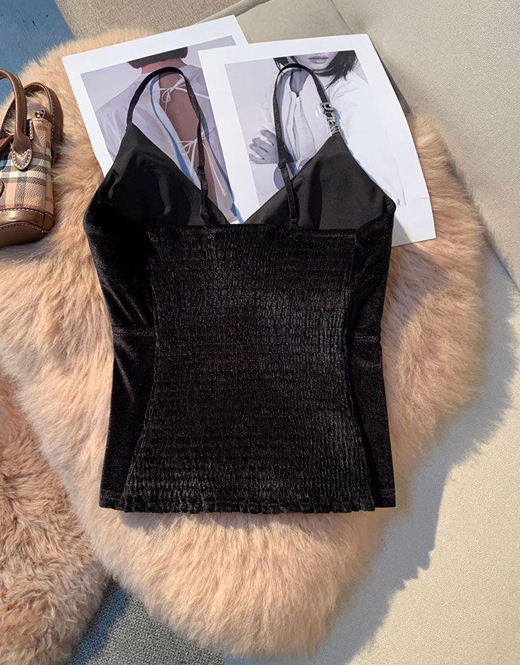 Летняя корейская мода сексуальные подтяжки женские с открытыми плечами красивые тонкие топы женские новые дизайн ретро эстетика сплошной шикарный топ