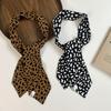 Ribbon Floral Scarf Printed Thin Polka Dot Scarf Cravat Leopard Print Shirt Tie Sun Hat Trim Decoration