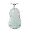 Grade A Jadeite Maitreya Buddha Jade Pendant Necklace for Women