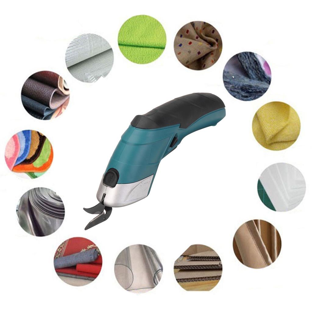 Rechargeable Fabric Electric Scissors Wireless Battery Cutter Cloth Carpet PVC Leather Cutting Tools DC3.8V 36W Cordless Sewing Shear