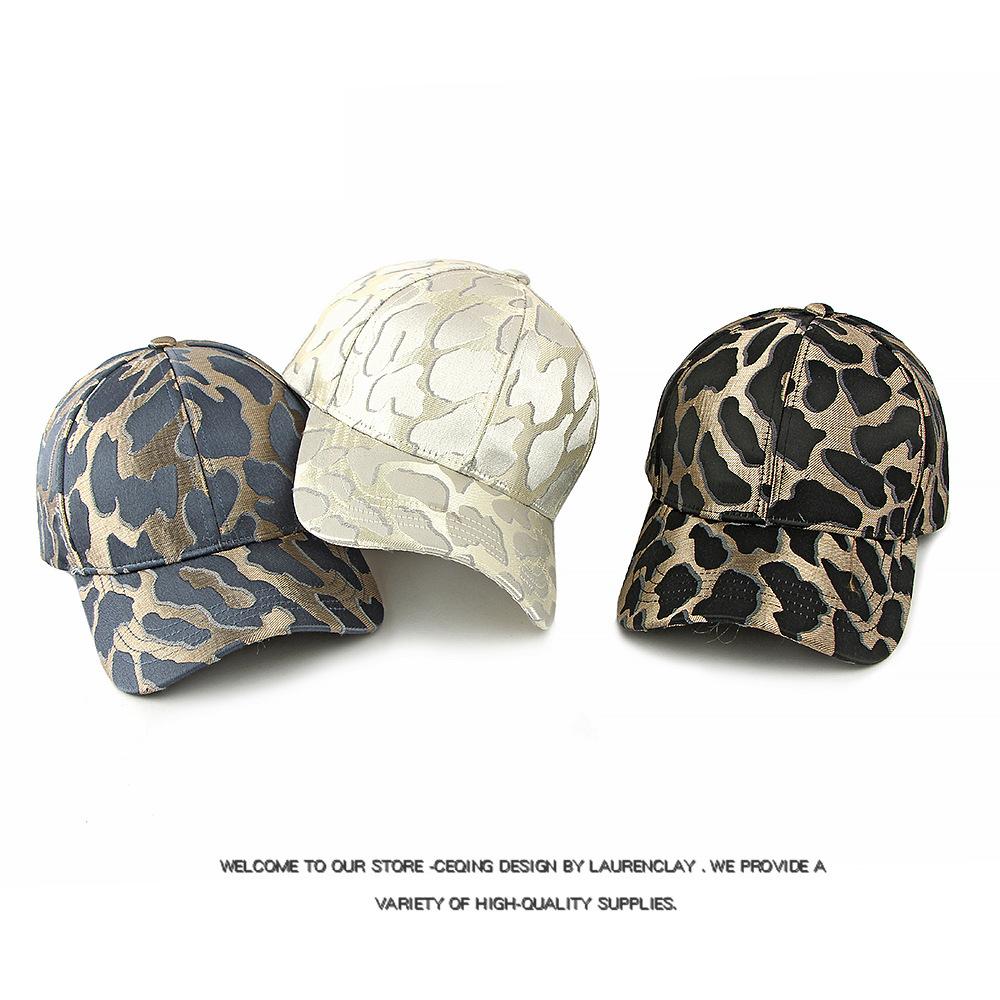 Женская бейсболка с леопардовым принтом, уличная кепка для защиты от солнца