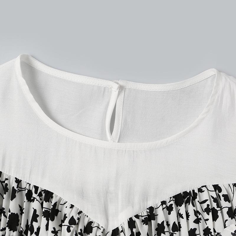 MIXMAX Casual Versatile Temperament Fashionable Age Reducing and Slimming Long-Sleeved Dress