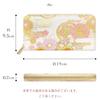 Long Nishijin Round Round Long Card Coin Gold White Kasumi Chrysanthemum Pattern [leo&aoi] Wallet, Textile, Wallet, Zipper, Wallet, Wallet, Storage,
