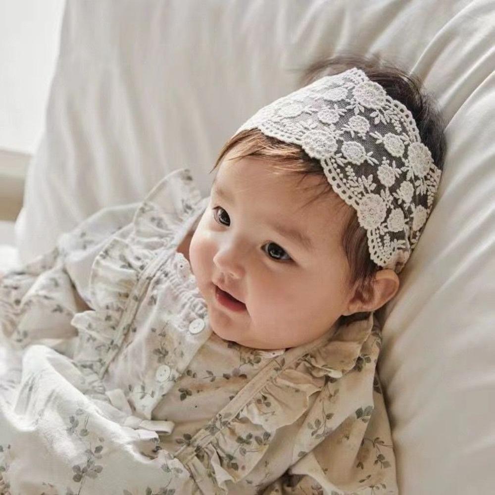 Волна Детская Повязка на Голову Вышитая Эластичная Повязка для Волос Модная Кружевная Детская Повязка на Голову Дети