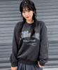 CHASECULT Unisex Pigment Lettering Sweatshirt - Charcoal