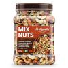 PrettyNutty Healthy Nutmix 500g, Dried Almonds, Black Raisins, Cashewnuts, Cranberries, Black Dates & Many More. (Pack of Jar)