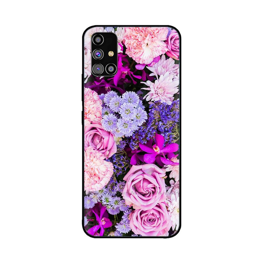 For Samsung Galaxy A51 Phone Case Heart-Butterfly Funda For Samsung A51 Case A 51 4G 5G Cover Protection Liquid Silicone Bumper