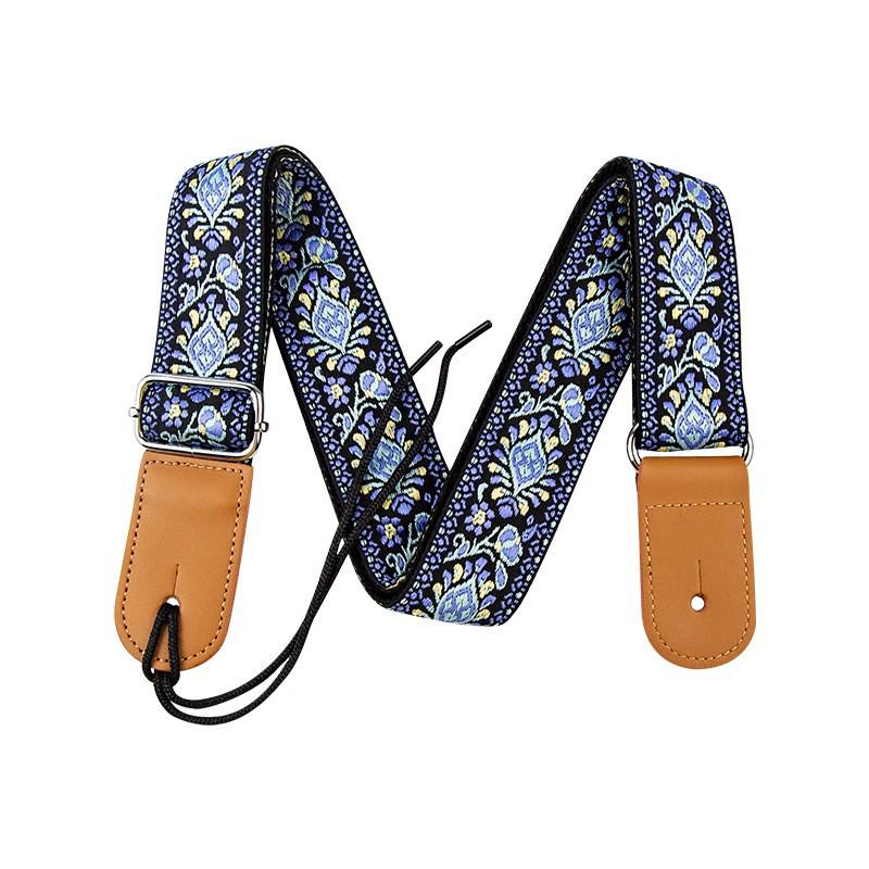 Bonmusica Genuine Leather Crossbody Ukulele Strap for Children and Small Guitars