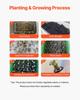 Hydroponic Growing System, 50 Pods Vertical 10 Tiers Hydroponic Tower, Rolling Hydronic Garden with Water Pump & Wheels, Indoor Plants Germination Kit