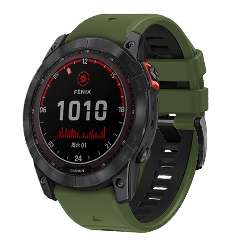 22 26MM силиконовый ремешок для часов Garmin Fenix 7 7X 6X 6 Pro 5 5X Plus Epix Gen2 Enduro 2 WristStrap QuickFit Release Bracele