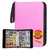 Card File Trading Card File 9 Pockets Holds 900 Cards 50 Cards Cover Made of PVC Waterproof and Abrasion Resistant Card Binder Portable Zipper Card