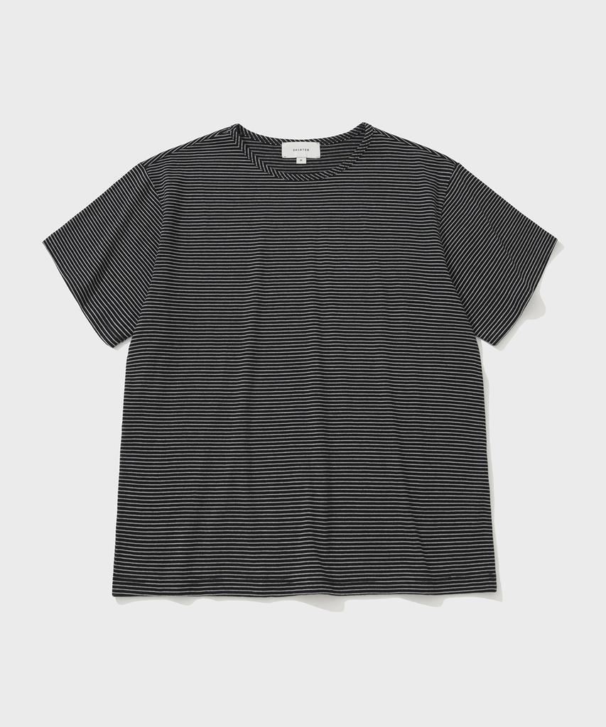SHIRTER Soft Stripe T-Shirt (Black White)
