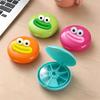 7-Day Portable Capsule Organizer, sealed compartments, cute sausage design, ideal for travel storing pills, jewelry and small items.
