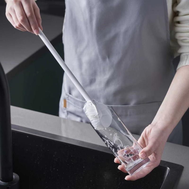 Silicone Long-Handle Cup & Bottle Cleaning Brush