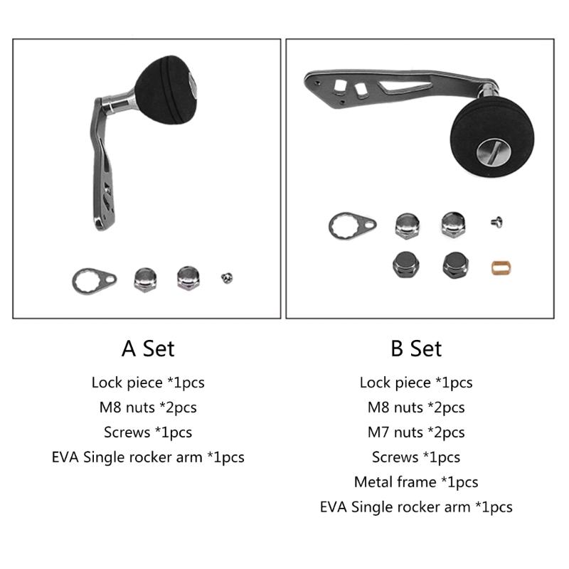 Fishing Rotating Reel Rocker Arm Grip Replacement Single Fishing Reel Handle for Rotating Fishing Reel Accessory