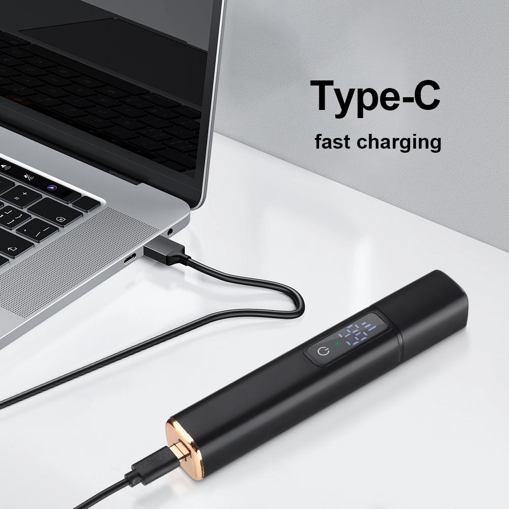 Electric Nose Hair Trimmer for Men Women High Speed Motor Hair Remover Lips Eyebrows Razor R Type Cutter Head Trimmer for Nose