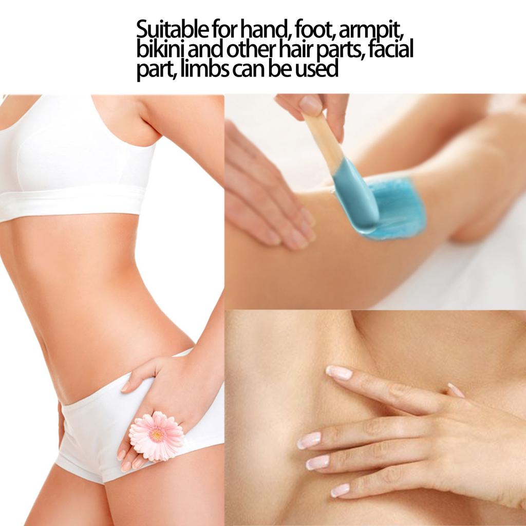 20 шт. шпатели для удаления волос на лице и теле, аппликатор, деревянные восковые палочки (Форма гитары)