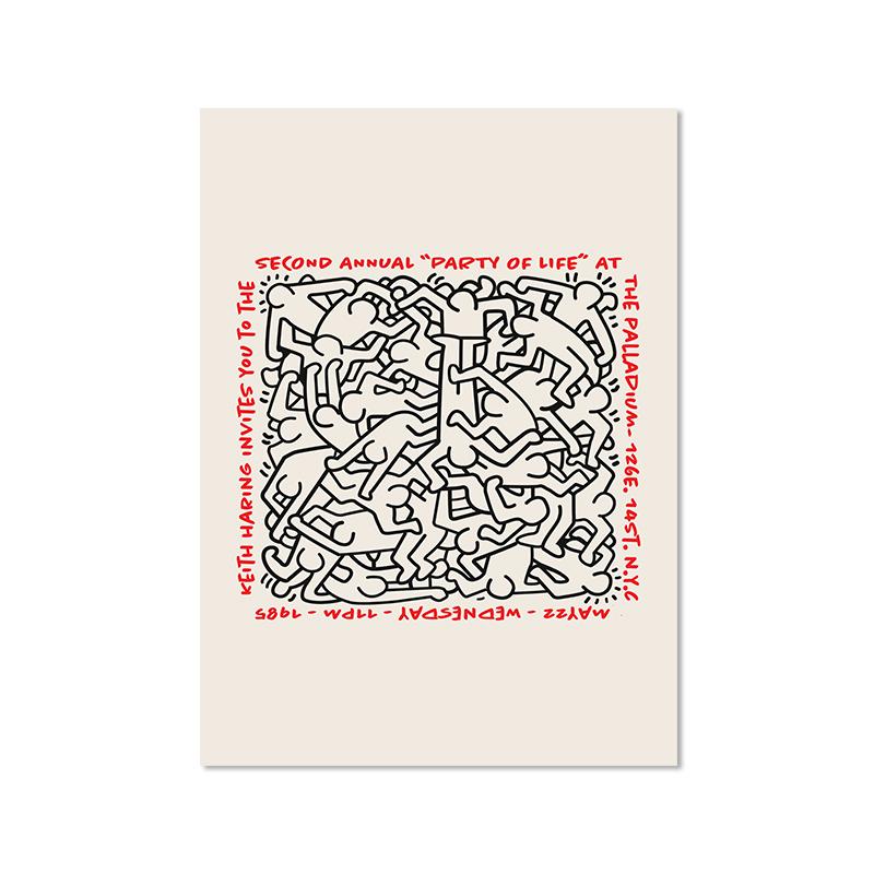 Кит Арт Выставка Постер Винтаж Поп Холст Живопись Галерея Настенное Искусство Картины Пиза Абстрактный Принт Домашний Декор Для Гостиной