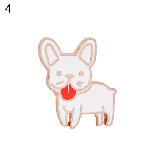 Милый мультфильм животное собака брошь булавка аксессуар для одежды декор ювелирные изделия эмалевый значок