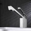 Gun Gray  Hot and Cold Wash Basin Faucet Brass Creative Countertop Wash Sink Tap Deck Mounted Single Hole Tap Household