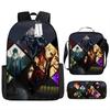 Новый рюкзак Наруто, модный рюкзак, европейский и американский ретро-периферийный мультяшный школьный рюкзак