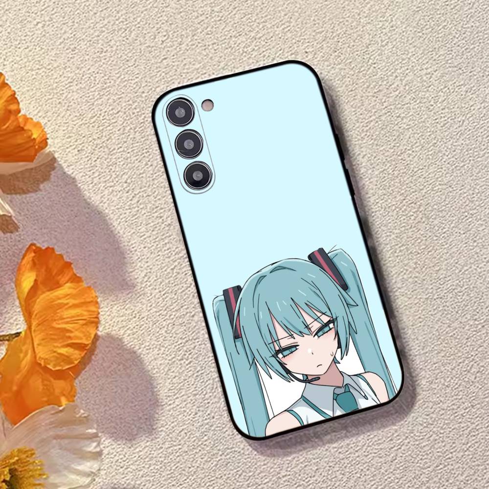 Мультяшный Аниме H-Hatsunes MIku Чехол для Телефона Черный Силиконовый Мягкий Для Samsung Galaxy A73,A72,A71,A70,A53,A52,A51