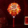 Blessing Fu Character Pendant DIY Cartoon Traditional New Year Lucky Pendant Handmade with Light String Wall Hanging Ornament
