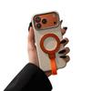 Премиальное деловое приложение для iPhone18, портативный шнурок, магнитное крепление, чехол для мобильного телефона, чехол с кожаным узором для Apple 17promax