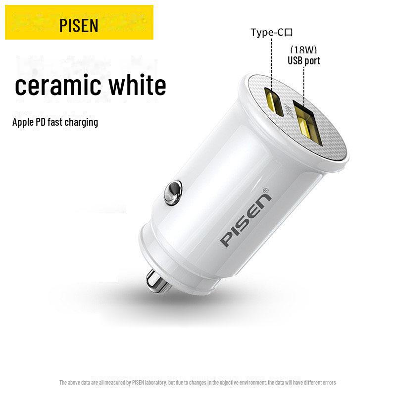 PISEN Car PD Charger for Fast Charging Apple, Huawei, Xiaomi Devices