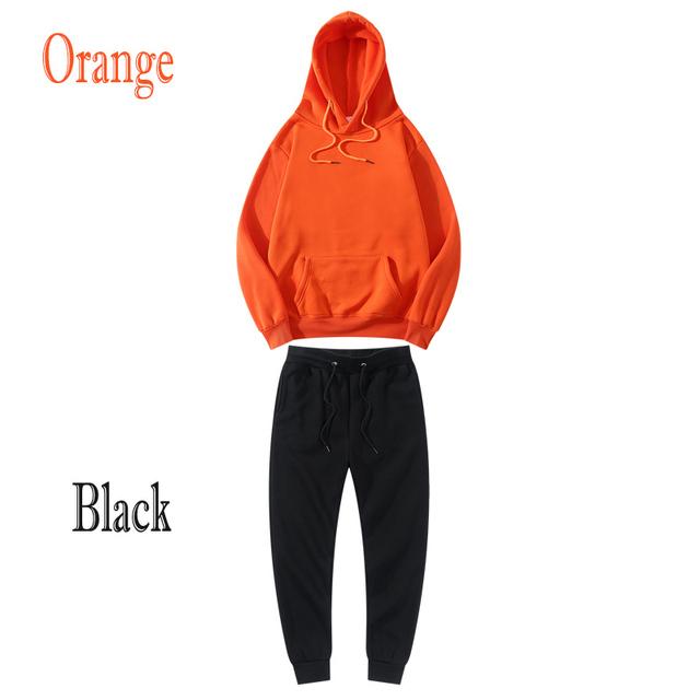 Женские спортивные комплекты Женские толстовки + брюки Спортивные штаны для бега Зимний флисовый спортивный костюм Толстовка Пуловер Мода