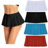 Women's Schoolgirl Sexy Pleated Mini Skirt Cosplay Ruffle Lingerie Dress