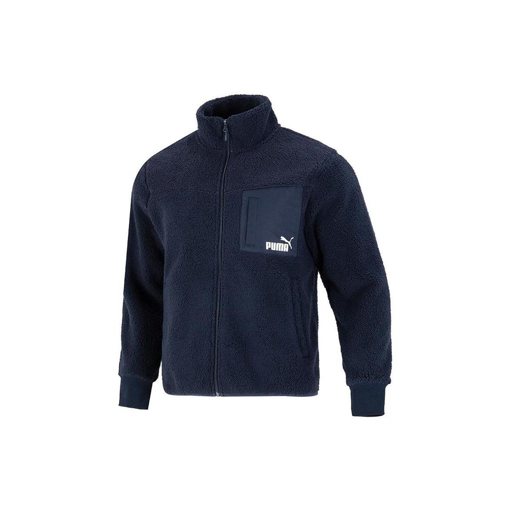 Puma Свободная куртка-шерпа Куртка унисекс Темно-синяя 673645-43