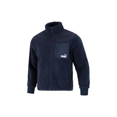 Puma Свободная куртка-шерпа Куртка унисекс Темно-синяя 673645-43