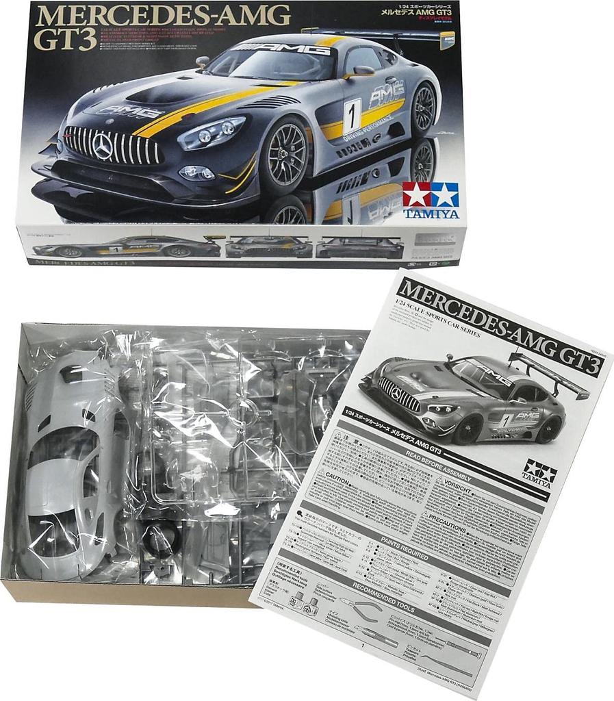 Серия Спортивных Автомобилей Tamiya 345 Mercedes AMG GT3 Пластиковая Модель 24345 1/24 №